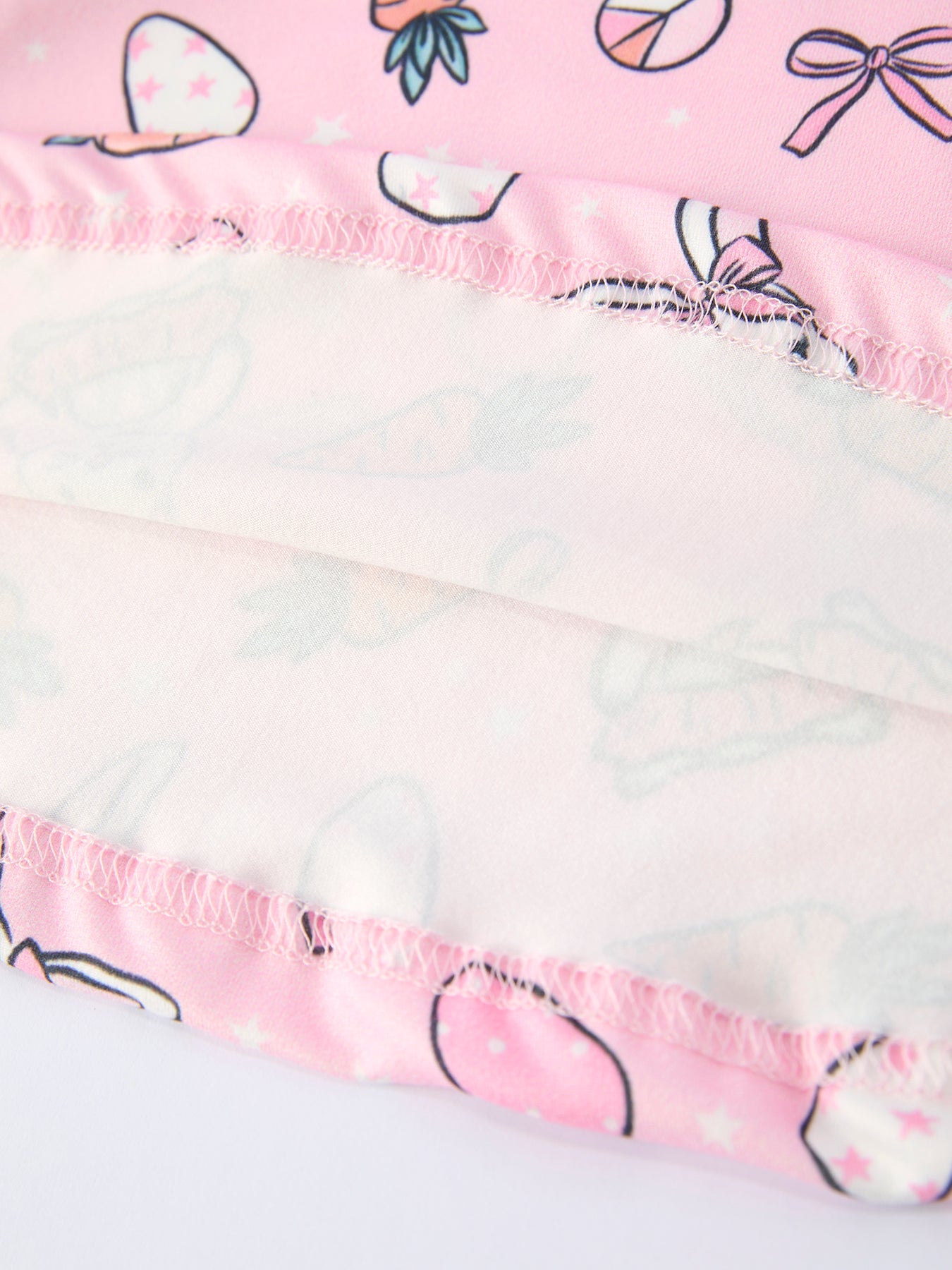 Pink Easter Bunny Carrot Print Girls Short Sleeve Dress