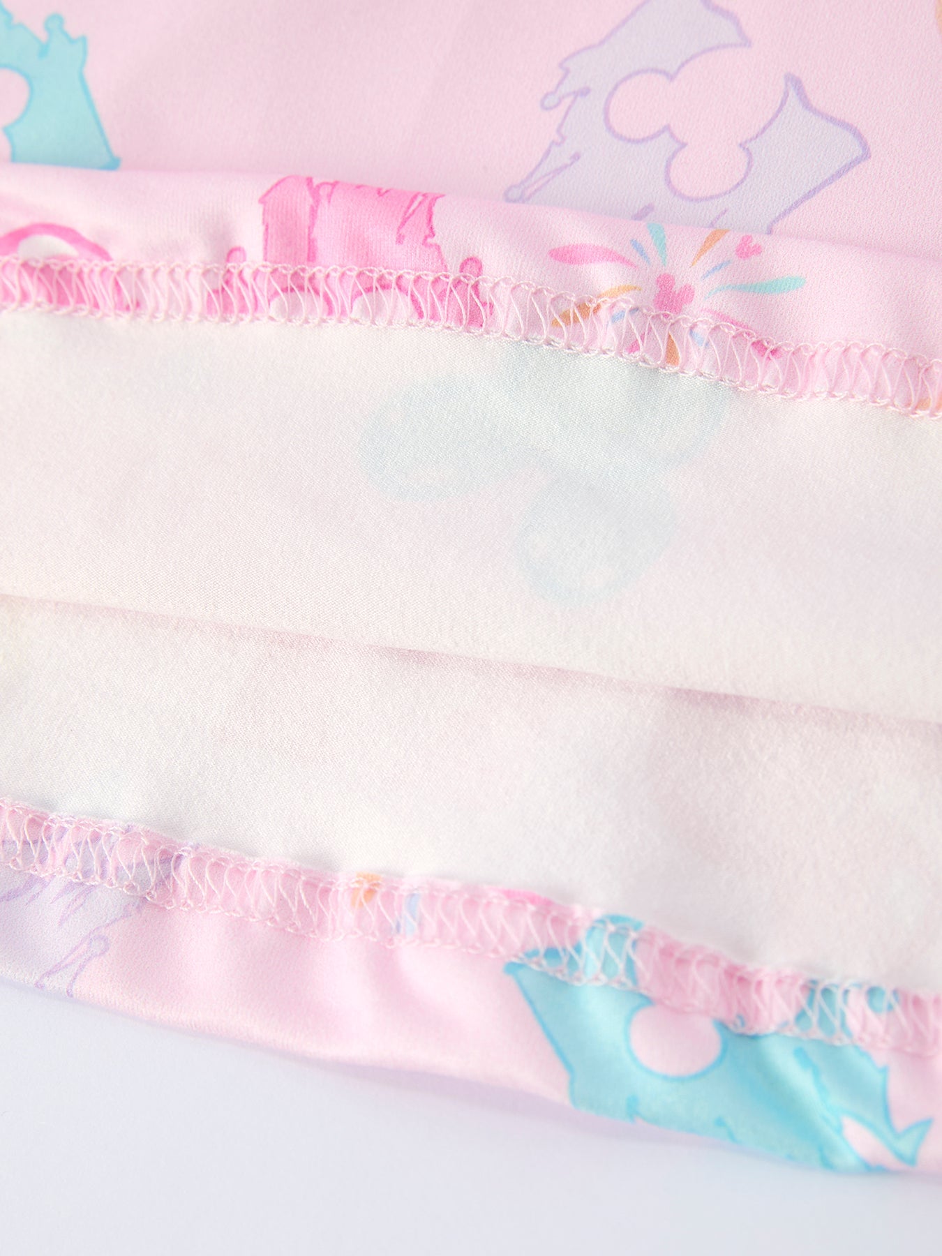 Spring Pink Theme Park Print Girls Twirl Dress