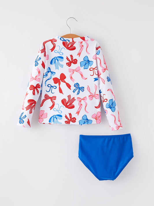 4th of july “Bow” Boutique Swimsuit