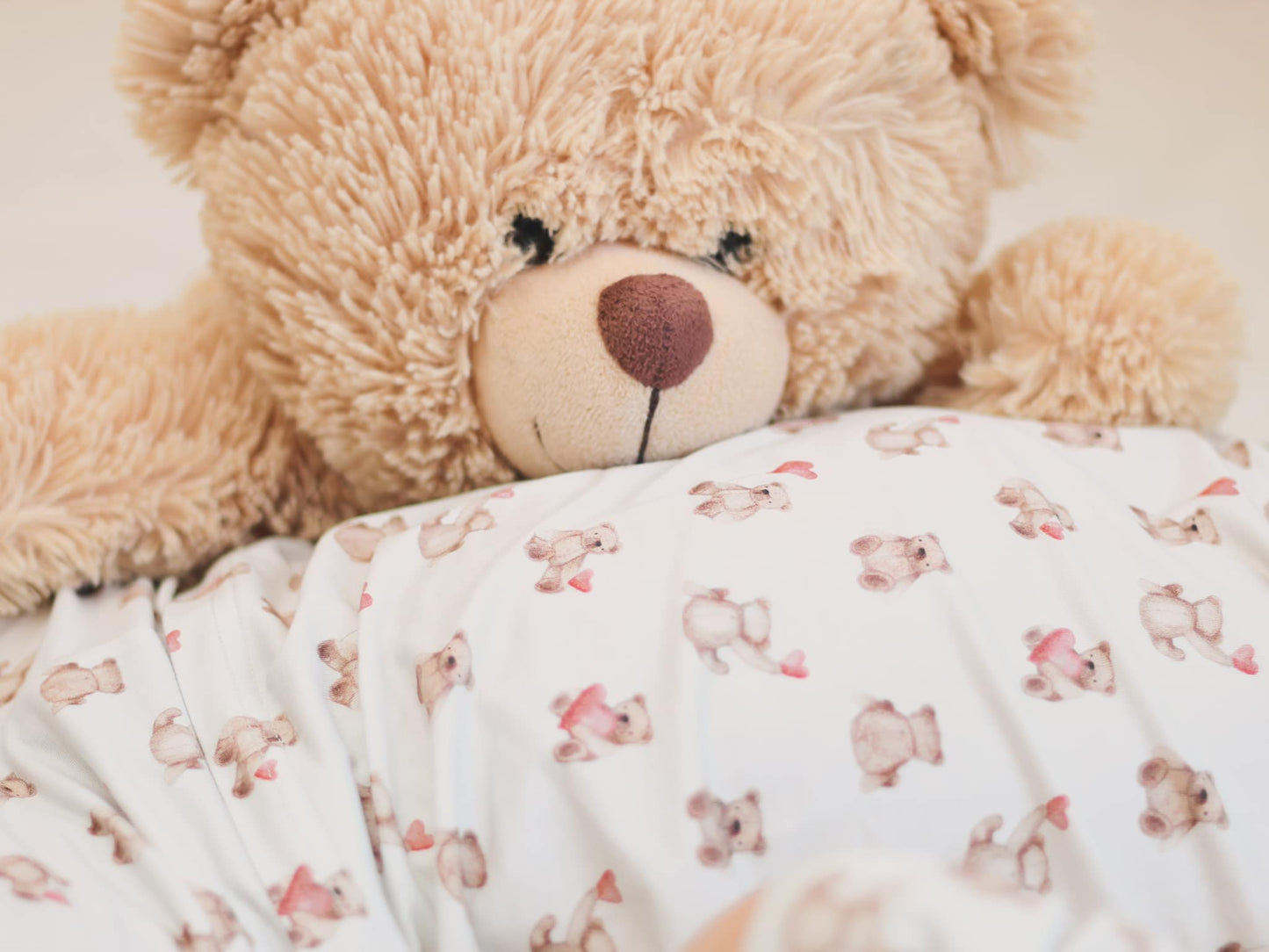 Teddy Bear Hearts 2pc Bamboo Pajamas