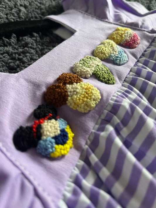 French Knot Mouse Princess Shorts set