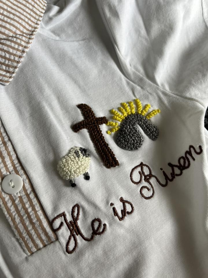 French Knot He is Risen short set