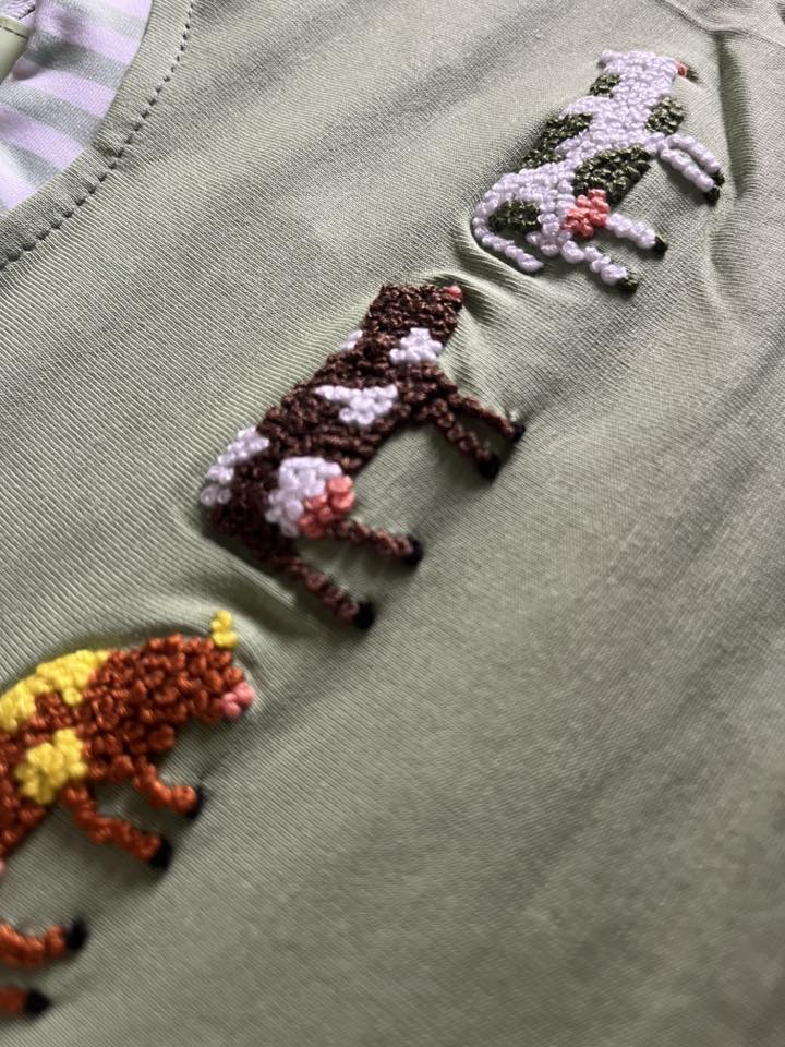 French Knot Cow Dress
