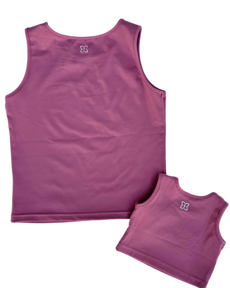 Ainsley Athletic Tank - Rose Taupe