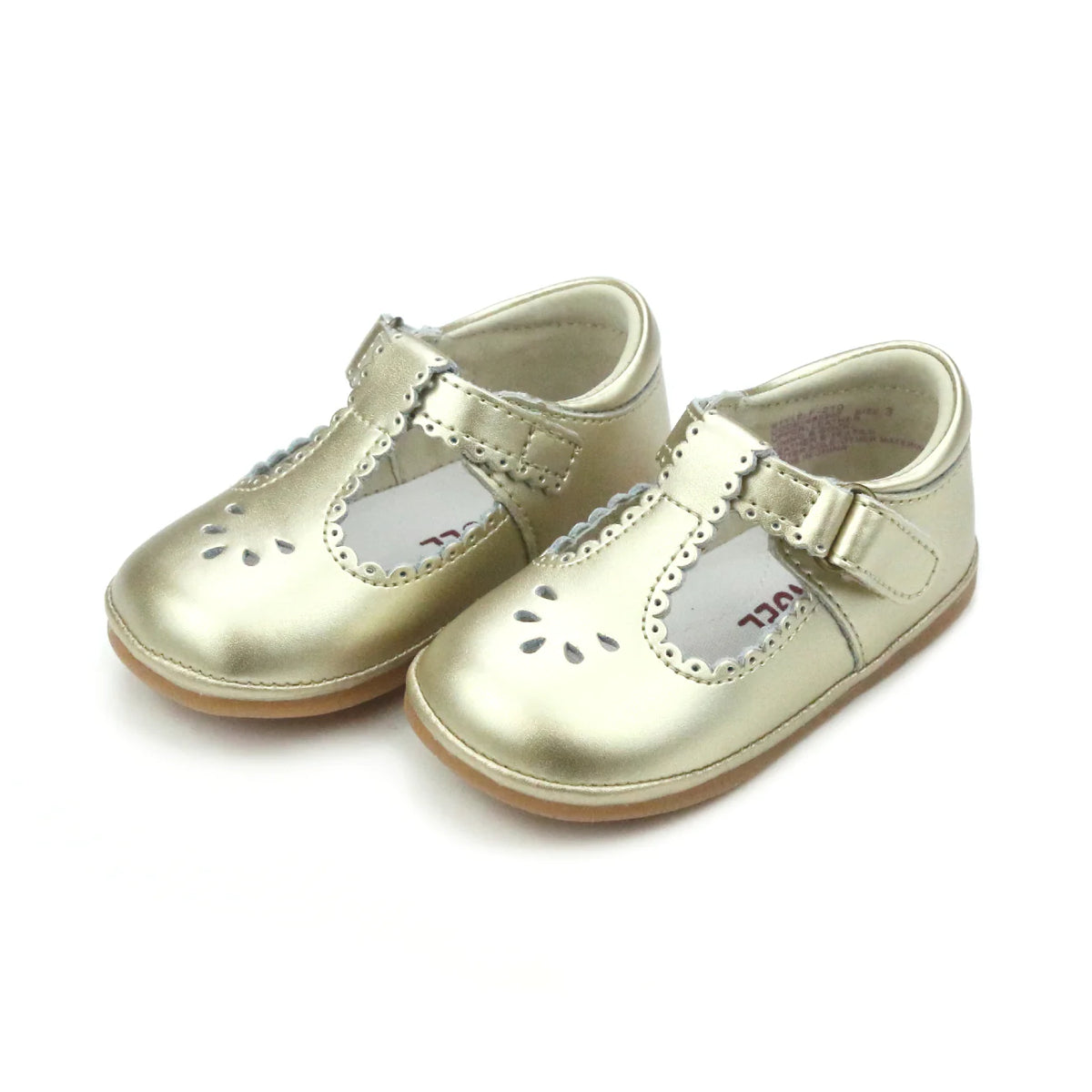 Patent Dottie Scalloped T-Strap Mary Jane (Baby/Toddler)