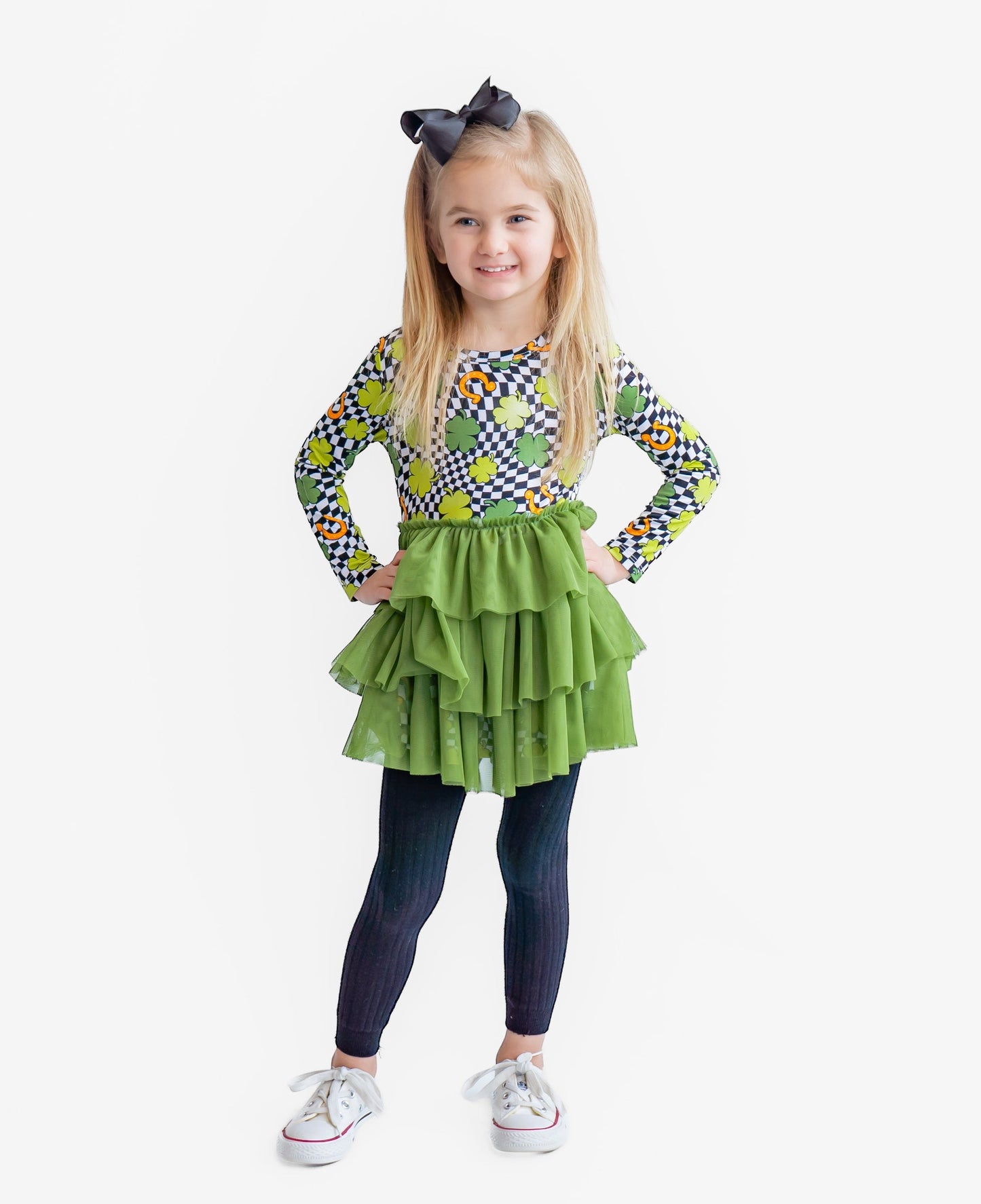 SHAMROCKIN' CHECKS DREAM TUTU DRESS