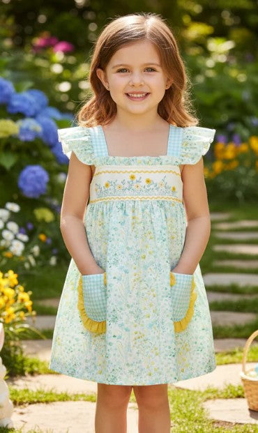 Floral Embroidery Dress