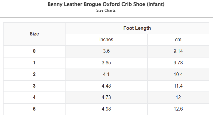 Benny Leather Brogue Oxford Crib Shoe (Infant)