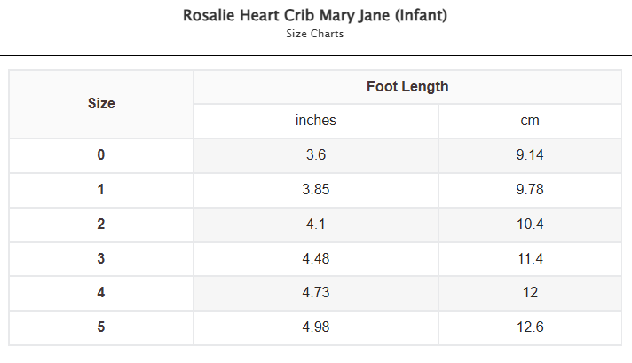 Rosalie Heart Crib Mary Jane (Infant)