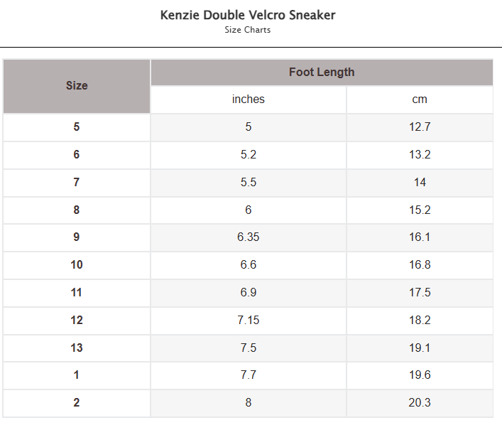 Kenzie Double Velcro Sneaker