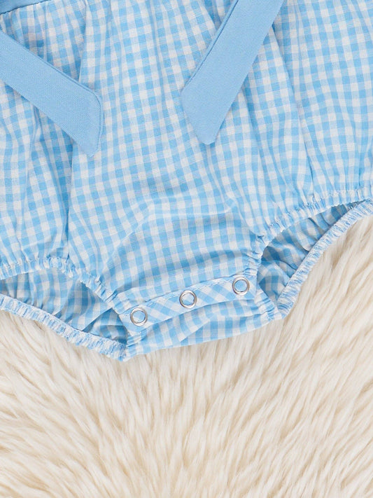 North Carolina Smocked Gingham Bubble