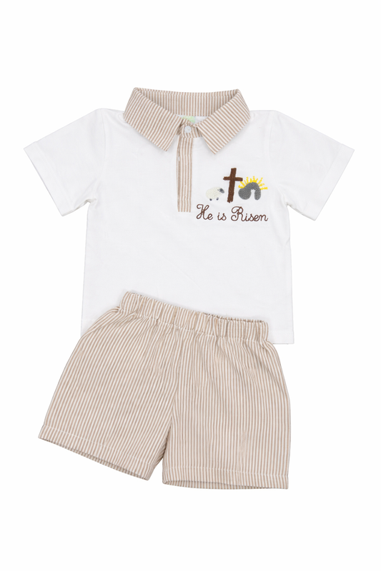 French Knot He is Risen short set