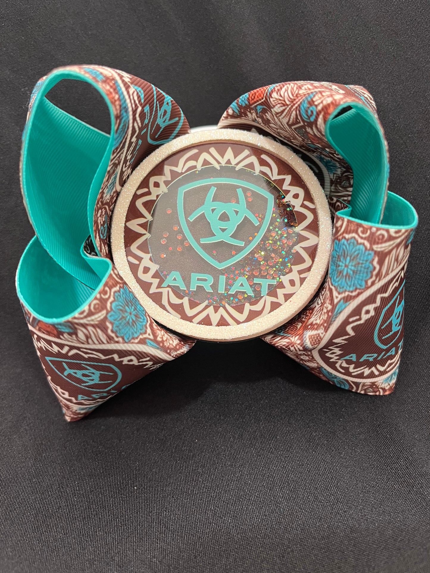 Blue & Turquoise Ariat Bow