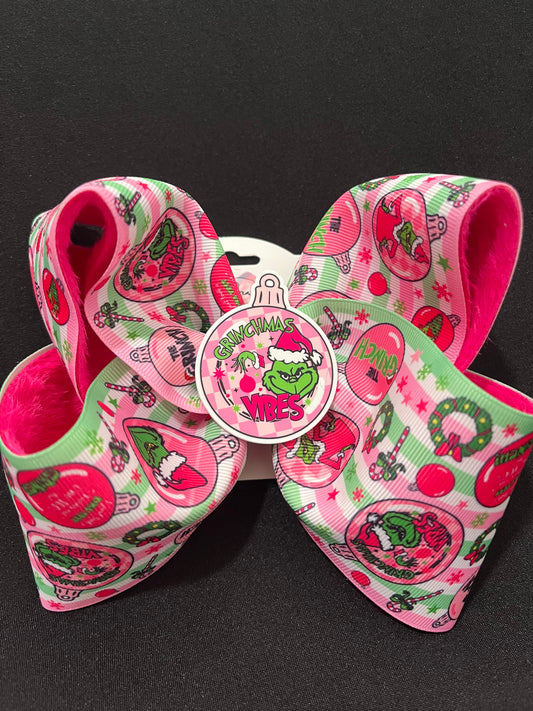 Grinchmas Vibes Bow