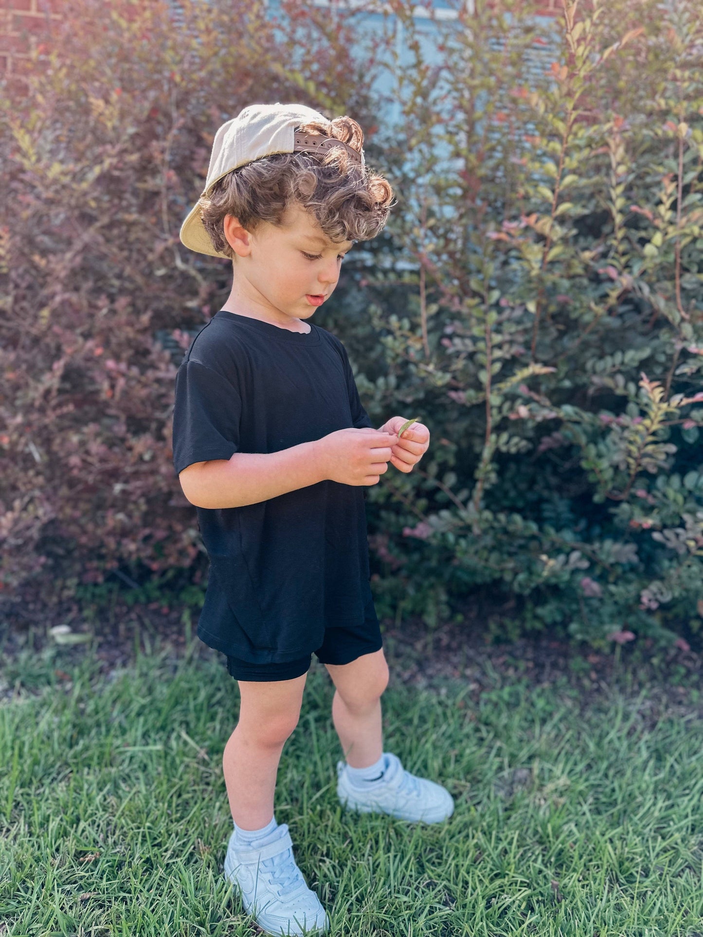 Nightfall | Children's Bamboo Biker Short Set