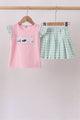 Green Golf Embroidered Skorts Set