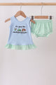 Blue Farm Embroidered Bloomer Set