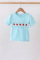 Blue Apple Smocked Top