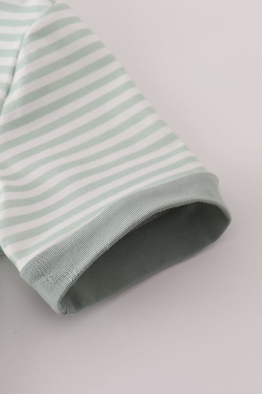 Sage Stripe Top