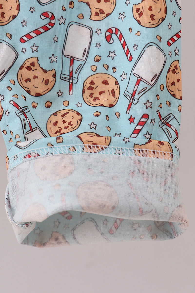 Red Santa claus cookie pants set