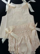Heirloom Pearl Smocked Diaper Set