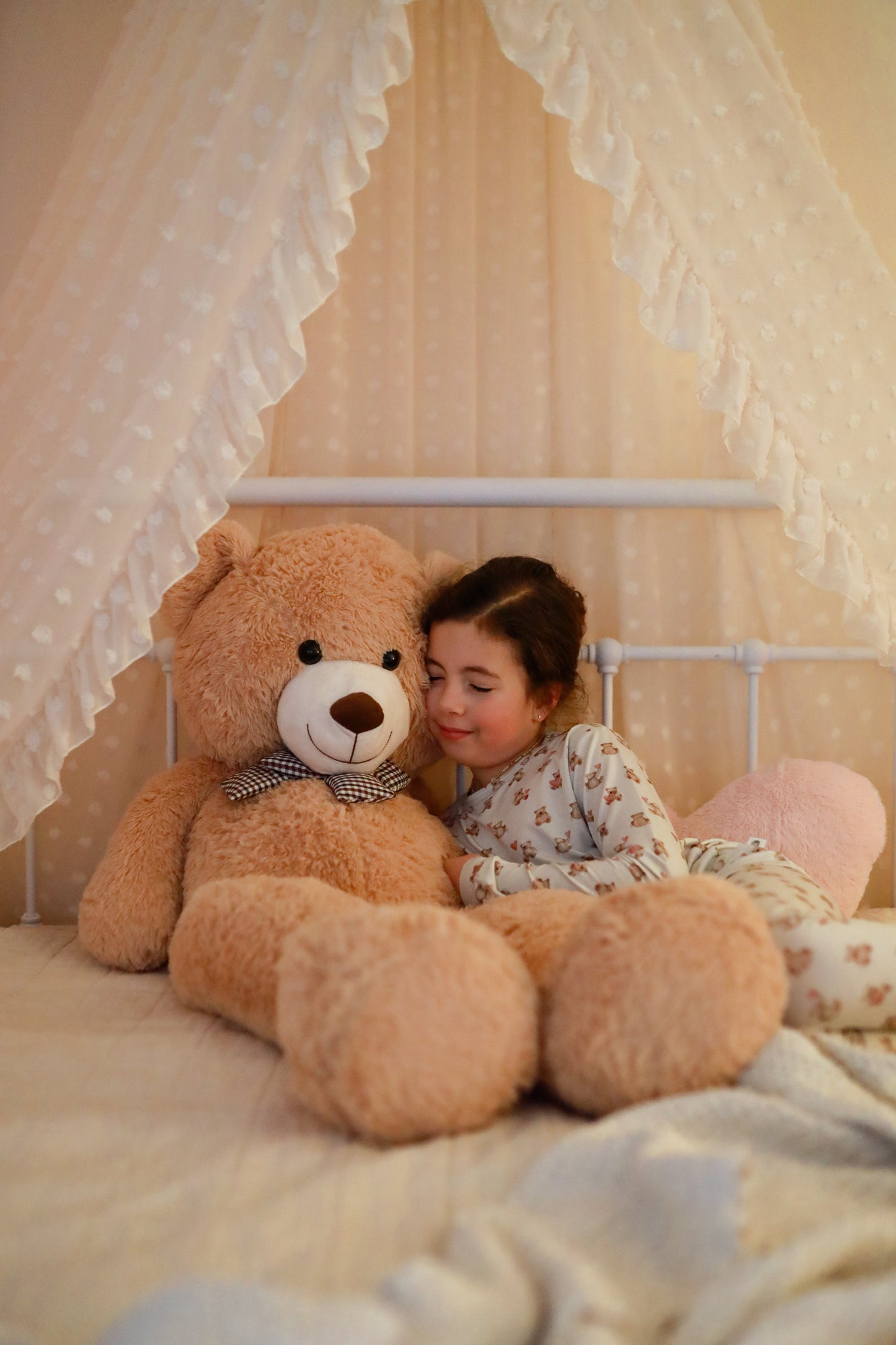 Teddy Bear Hearts 2pc Bamboo Pajamas