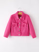 Hot Pink Girls Denim Top
