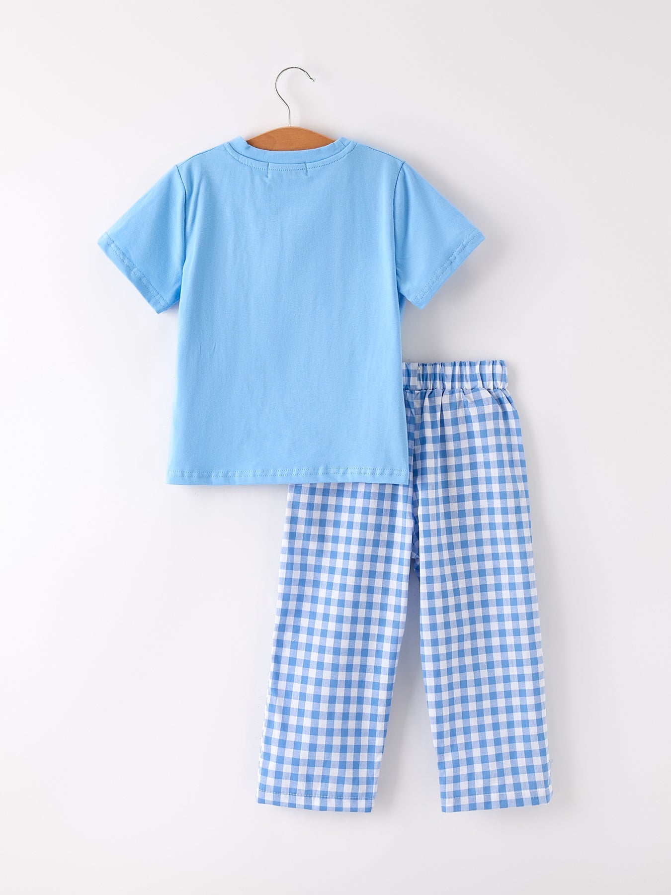 Fall Thanksgiving& Halloween Blue Pumpkin Smock Embroidery Set