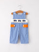 Fall Thanksgiving & Halloween Truck Smock Embroidery Baby Boy Romper