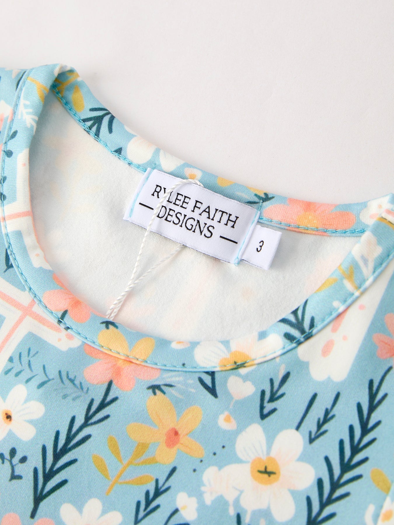 Girls Cross Floral Dress