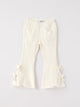 Charming White Denim Pants with Cute Bows