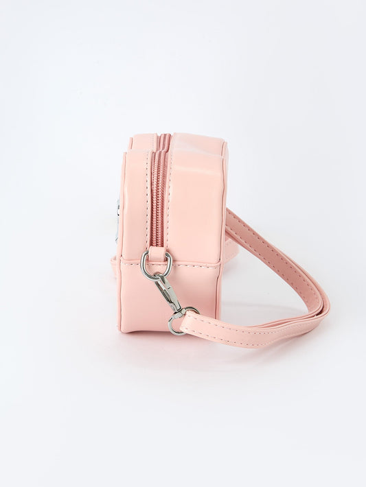 Valentine's Sweet Heart-Shaped Crossbody Girls Bag with Bow