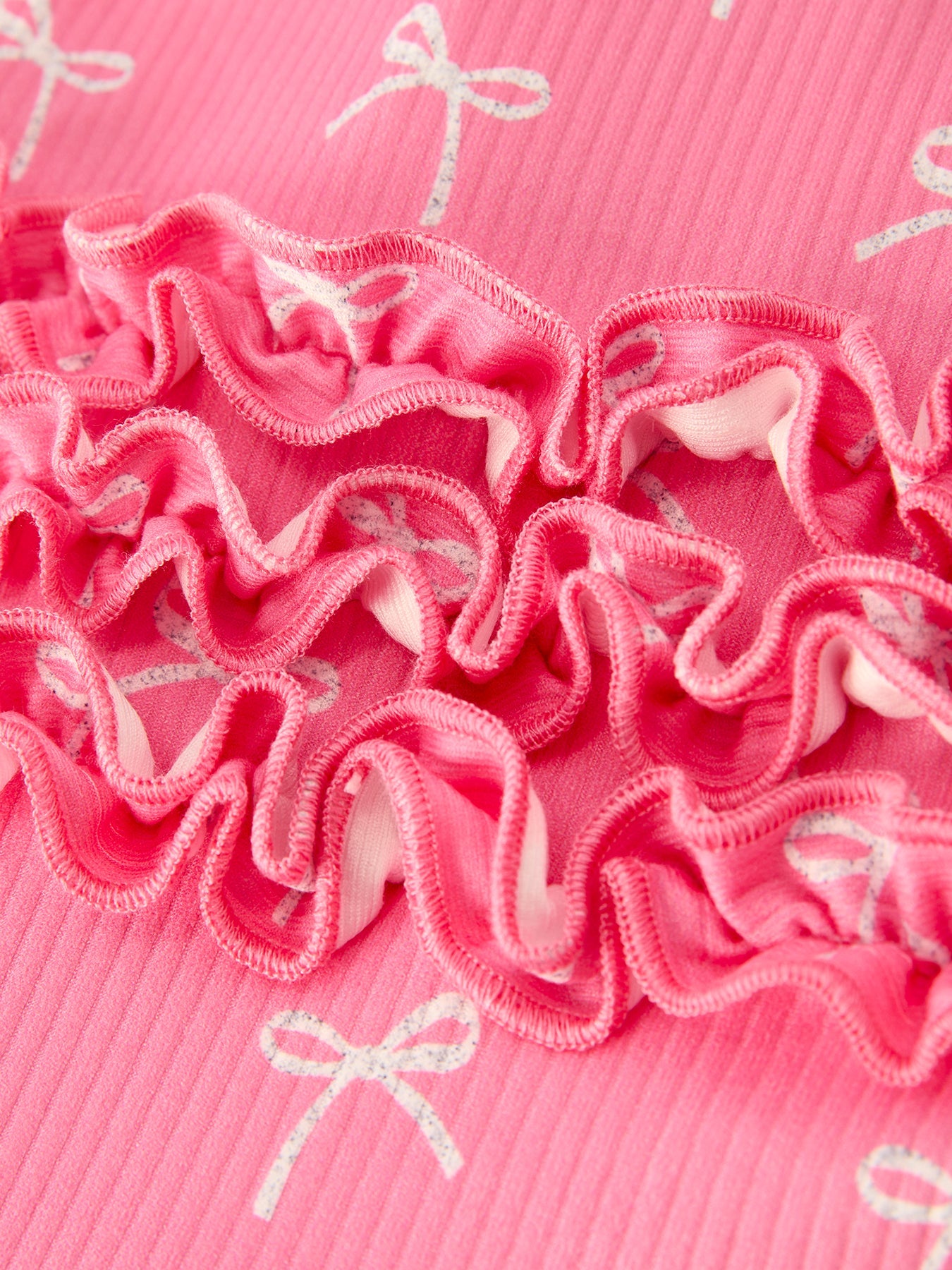 Bow Pink Romper with Hat