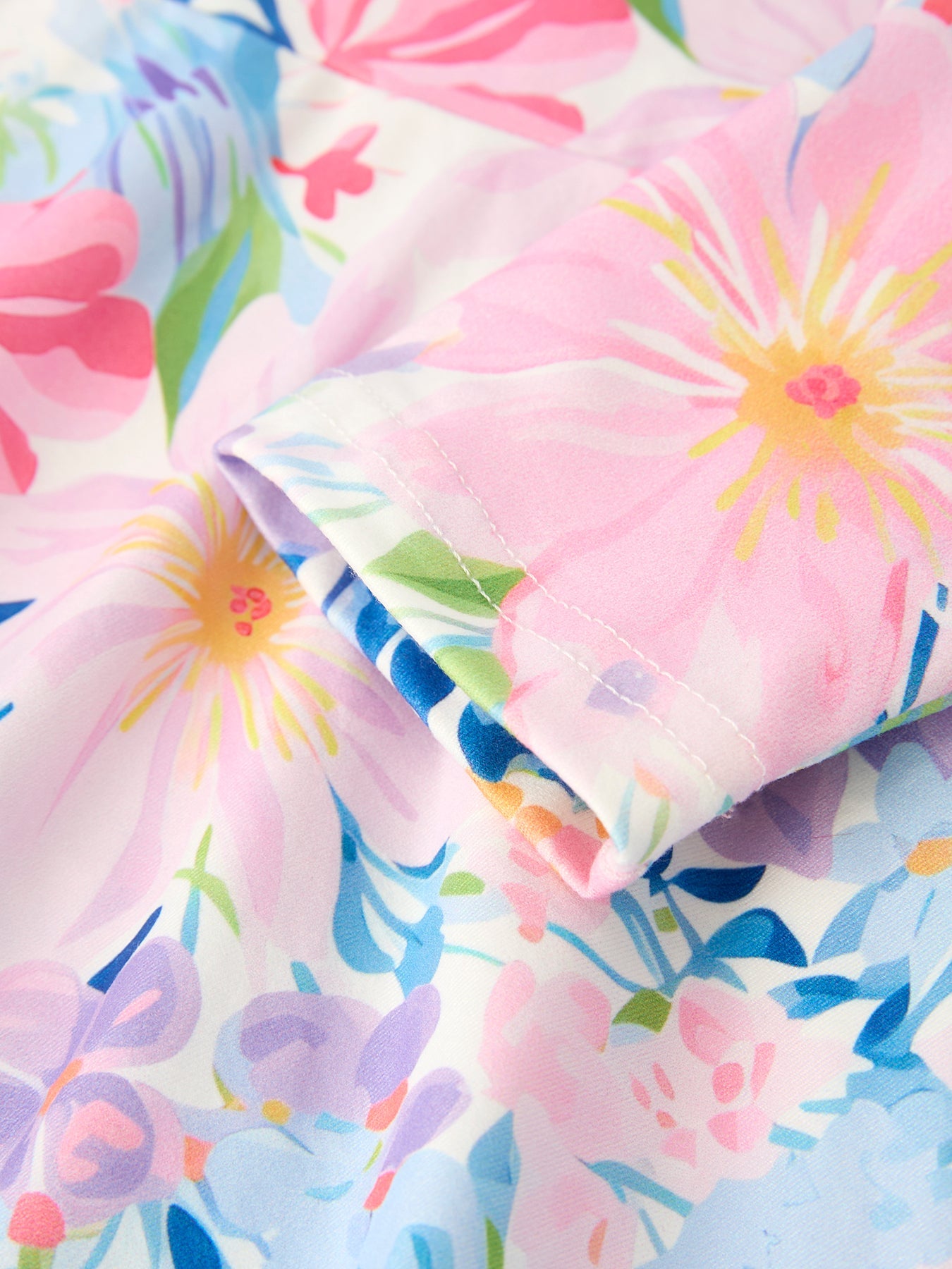 Floral Print Girl Dress with Long Sleeves