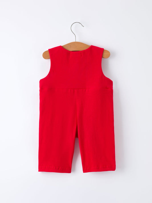 Valentine's Day "BE ❤ MINE" Embroidered Boy's Romper