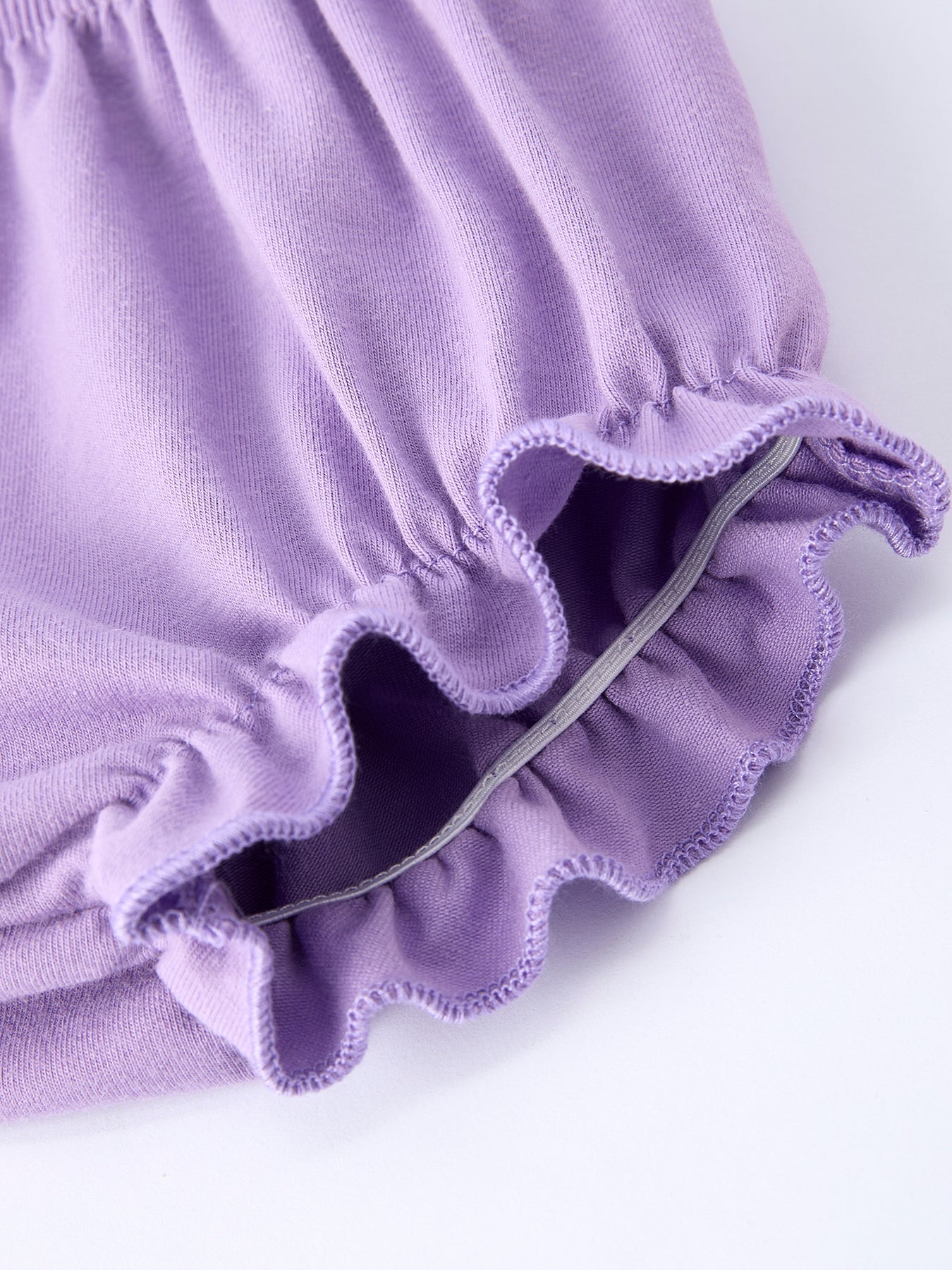 Easter Colorful Floral Bunny Embroidery Bow Ruffle Girl Bloomer Set