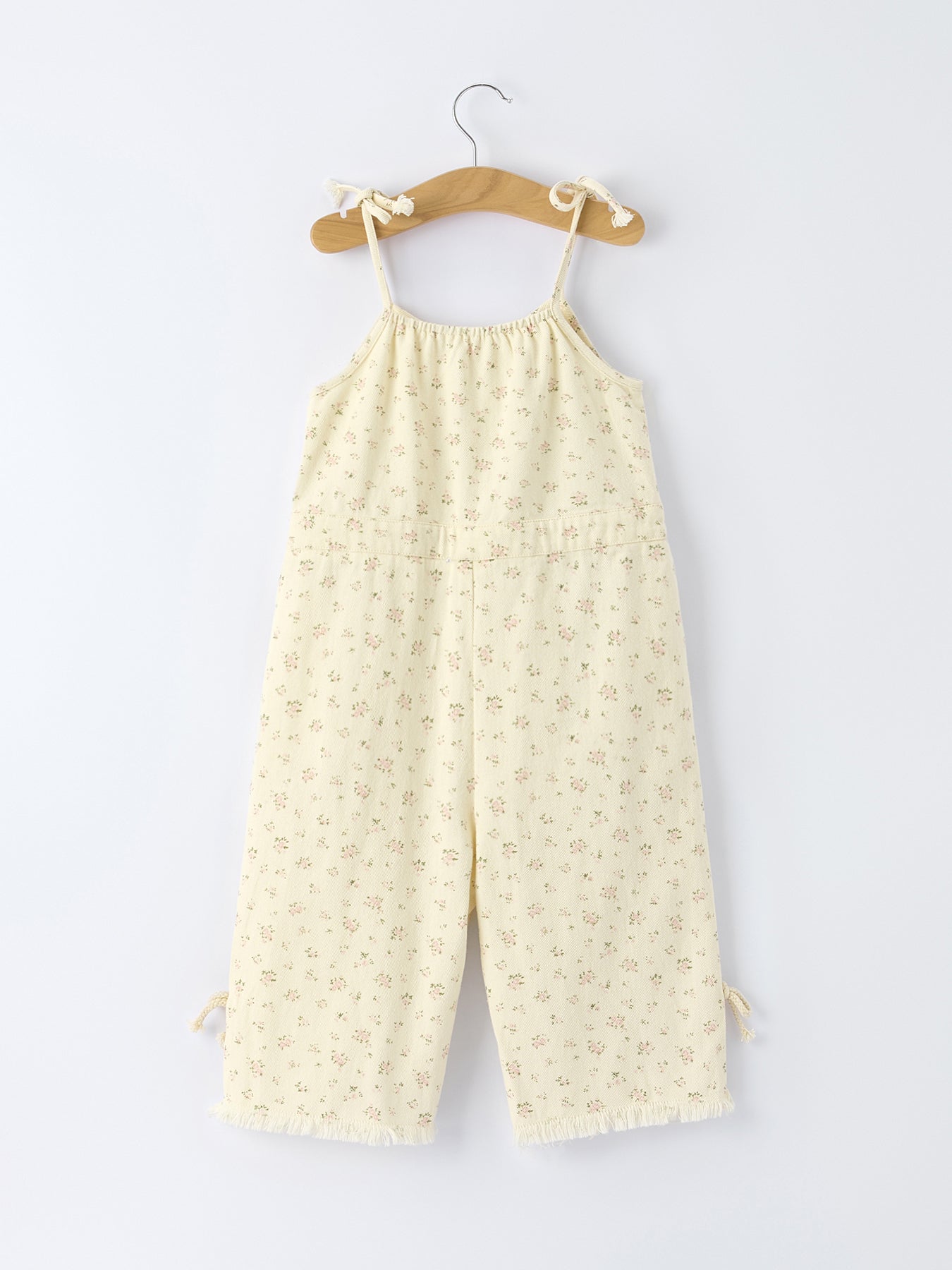 Floral Toddler Girl Spring Jumpsuit with Pockets