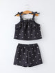 Summer Daisy  Girls Bow Ruffle Set
