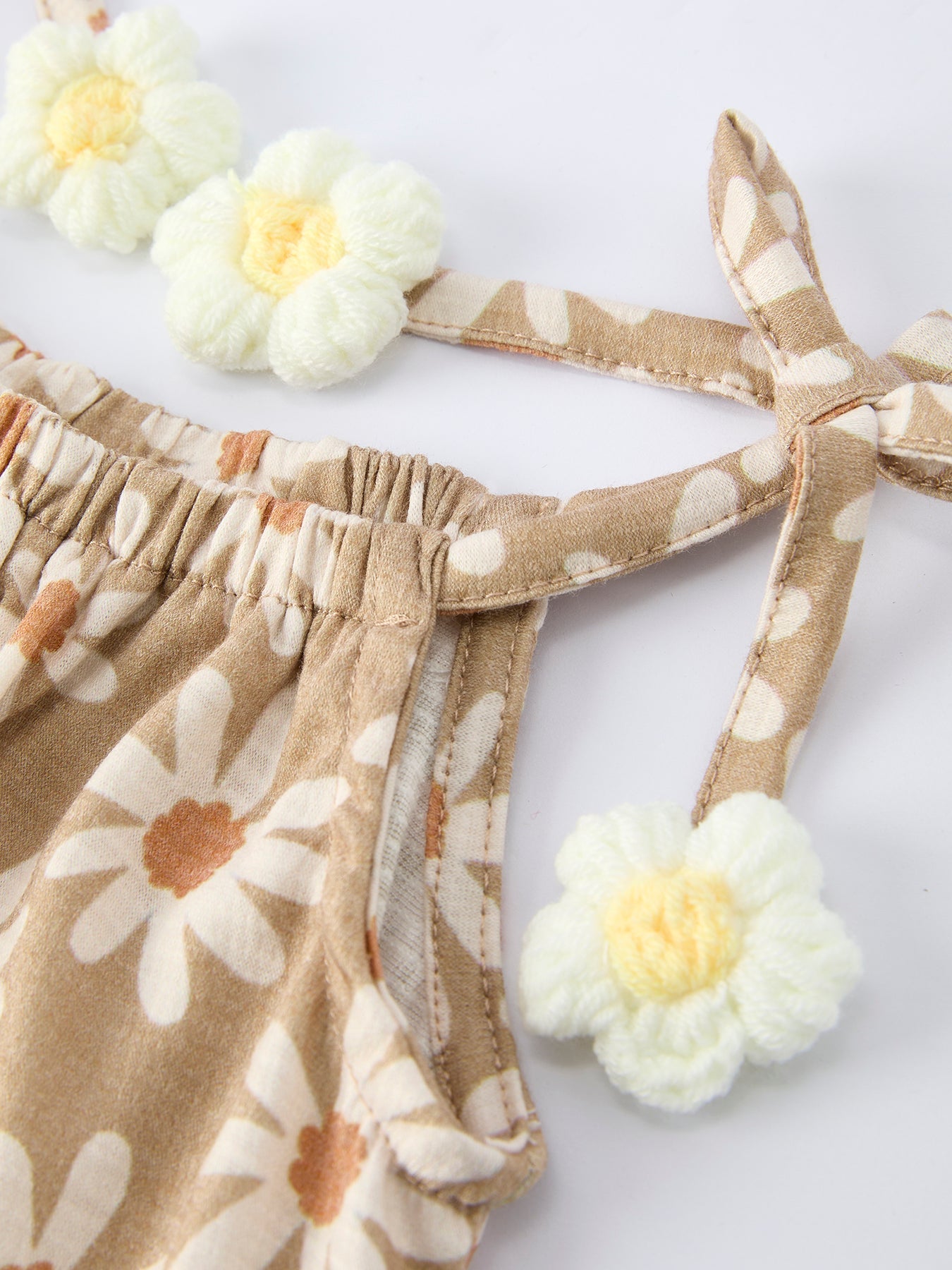 Floral Daisy Girl Spaghetti Strap Summer Dress