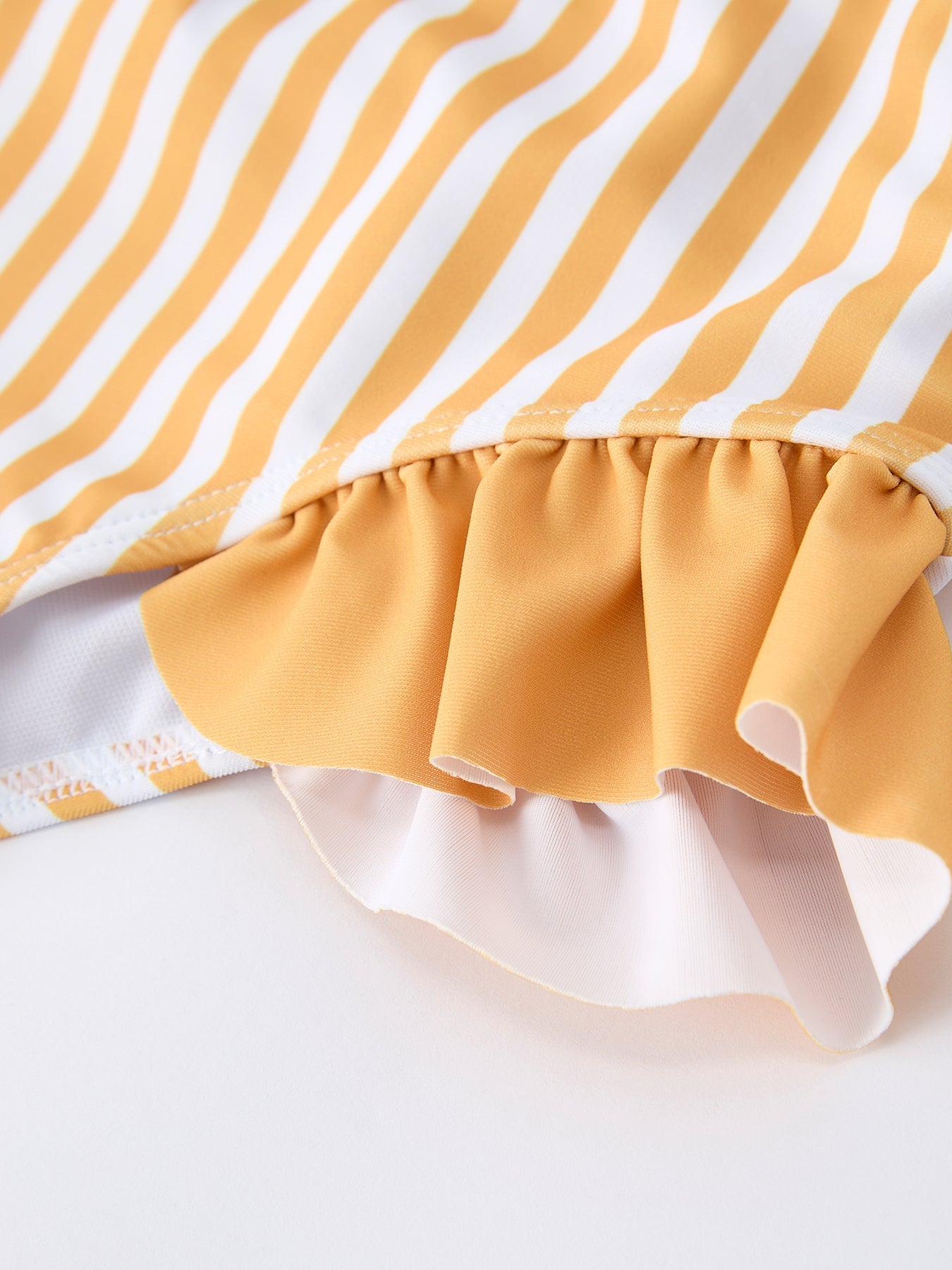 Summer Cat Print Girls Two Piece Swimsuit