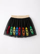 Back To School Crayon Girls Skirt Tulle Applique Skirt