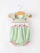 Western Boots Cactus Girls Romper Stripe Ruffle Strap