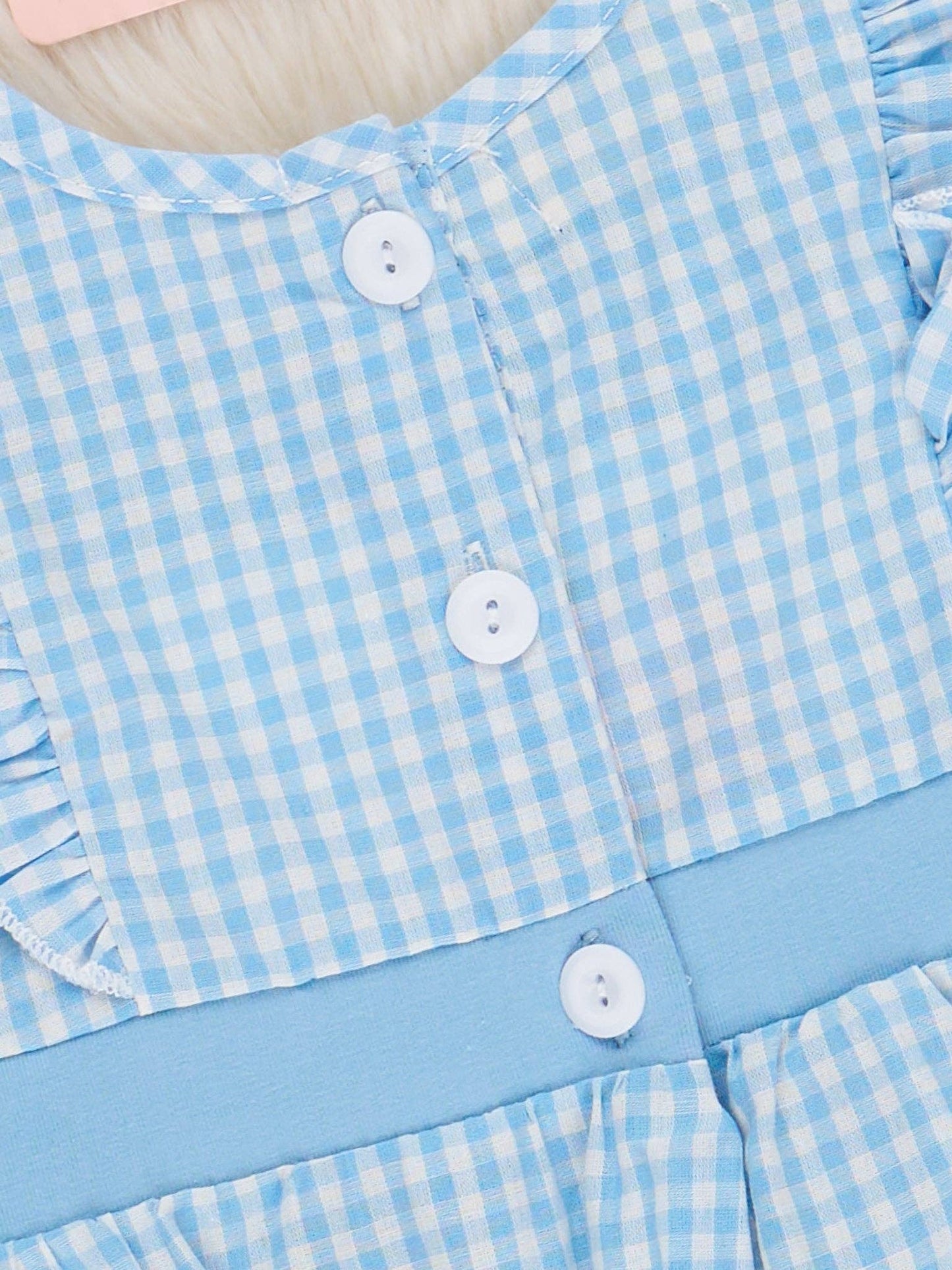 North Carolina Smocked Gingham Bubble