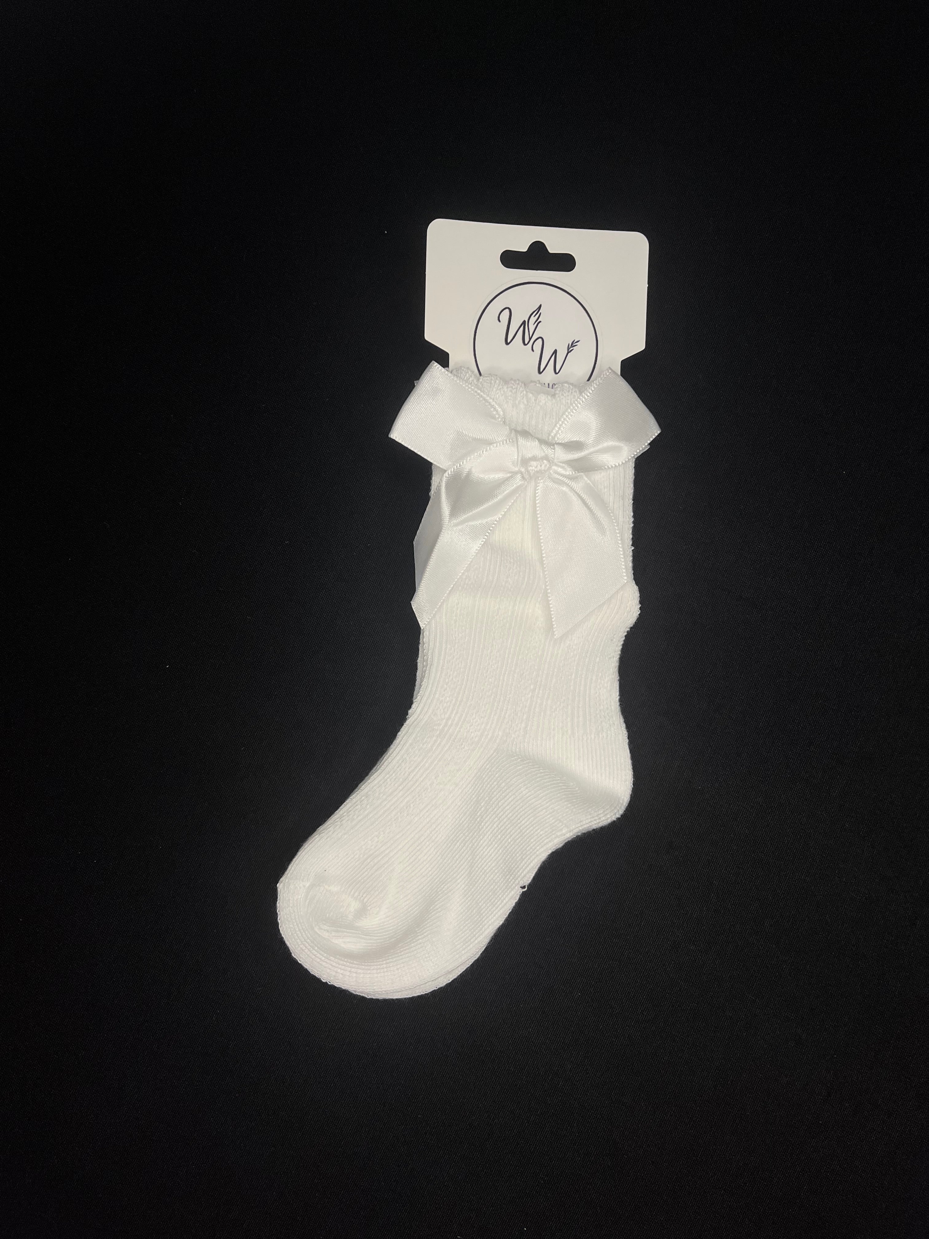 Scalloped Knee High Socks