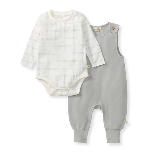 Plaid Infant Boy Jumpsuit & Bodysuit Set