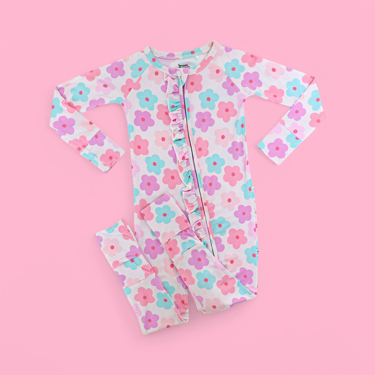 VIOLET FIELDS DREAM RUFFLE ROMPER