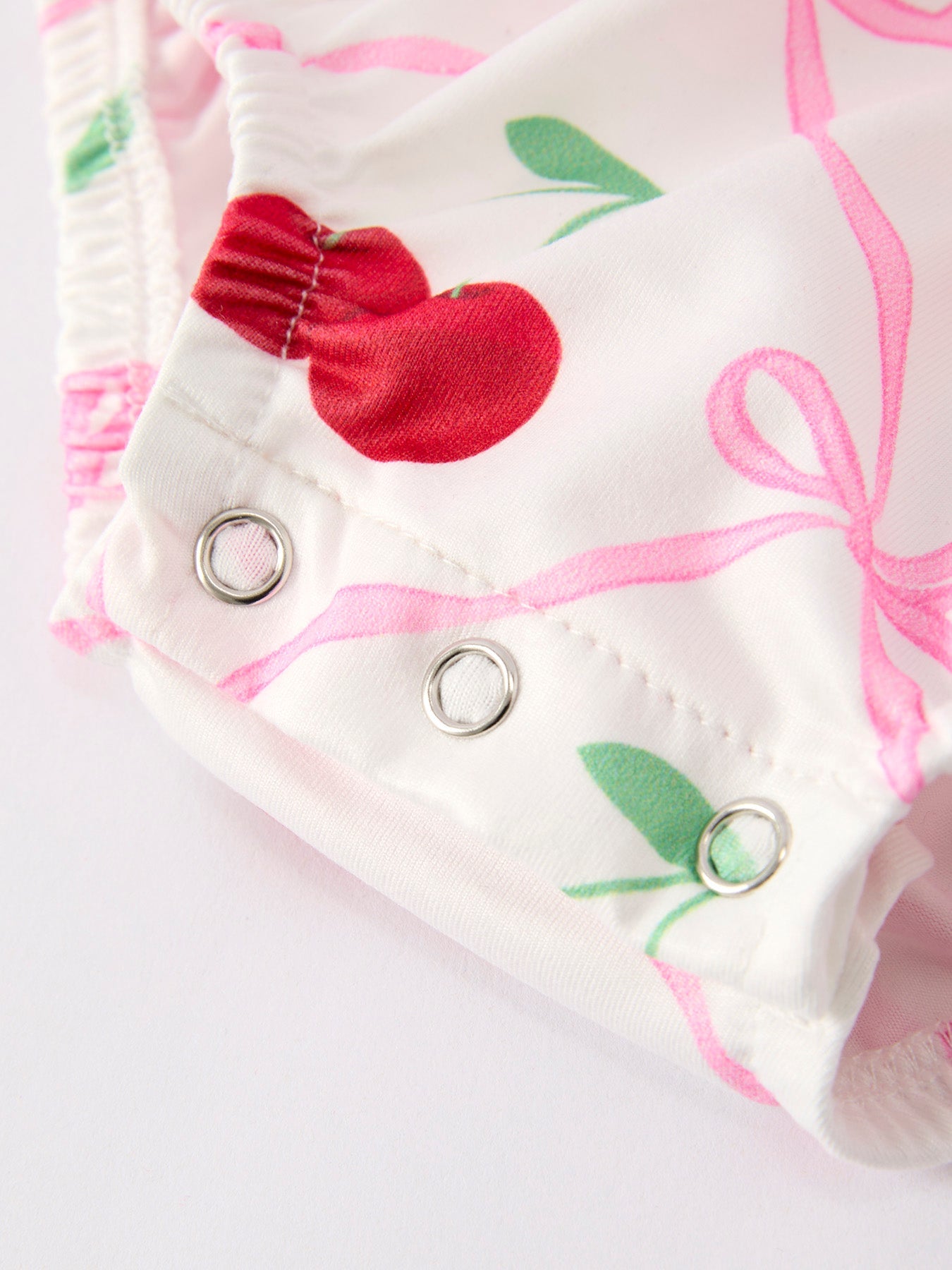 Cherry Bow Girls' Romper