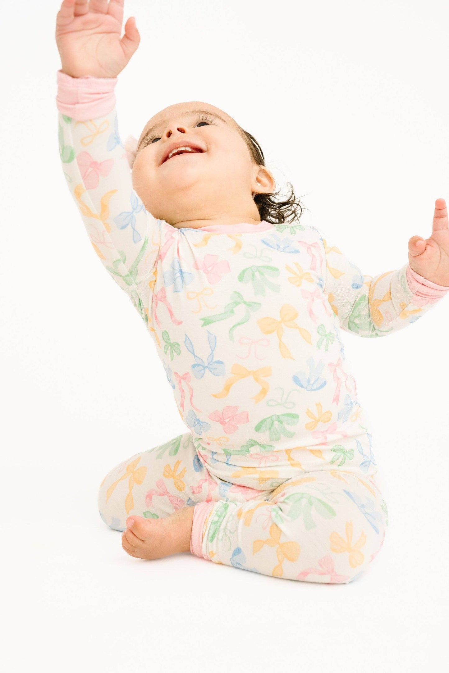 Pastel Bow Bamboo Set