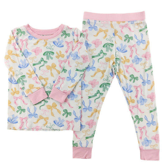 Pastel Bow Bamboo Set