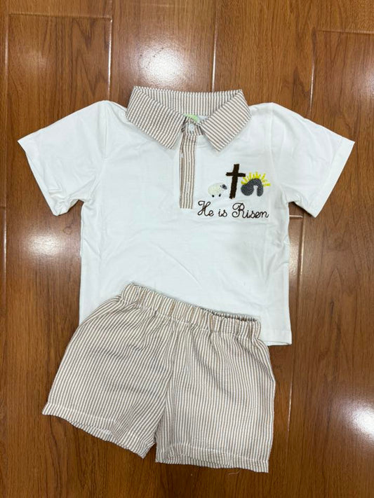 French Knot He is Risen short set